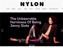 Tablet Screenshot of nylon.com
